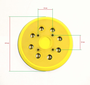Подошва (тарелка) для шлифмашинки 125 круг (Крепление 4 винта)