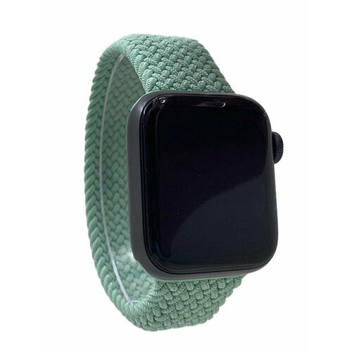 Нейлоновый ремешок для Apple Watch 1-9 / SE (38/40/41 мм), без застежки, светло-зеленый, размер XS