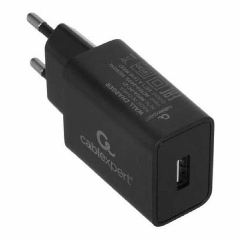 Адаптер питания Cablexpert 100/220V - 5V USB 1 порт, 1A, черный - фото №11