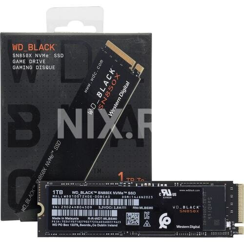 SSD Western digital Black SN850 1 Тб WDS100T2X0E