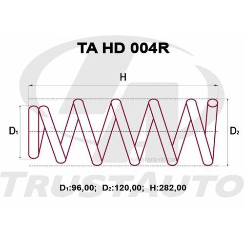TRUSTAUTO TAHD004R TAHD004R 524419014 пружина усиленная