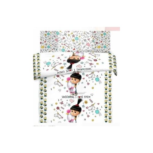 Комплект постельного белья 1,5 спальный из бязи с одной наволочкой 