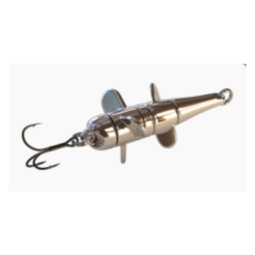 Вращающая блесна из латуни Девон RB (Русская Блесна) Стрекоза 21г -01, 53mm