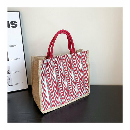 Сумка шоппер , красный