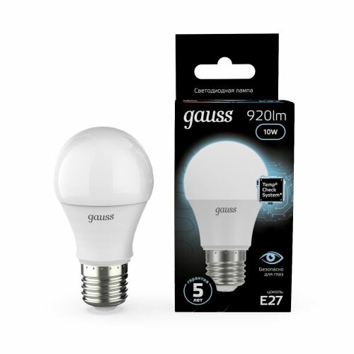 Светодиодная лампа Gauss LED A60 10W E27 4100K