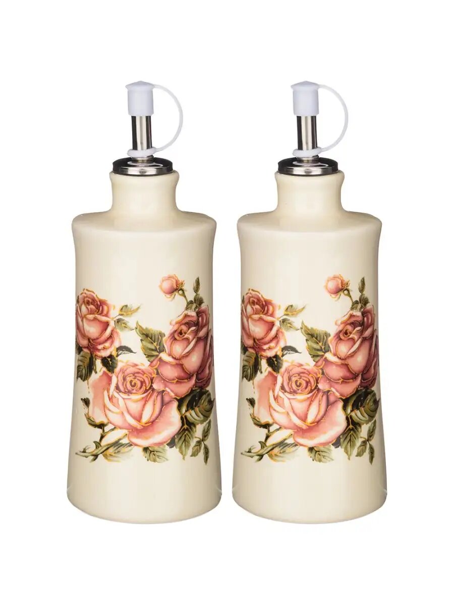 Набор для масла и уксуса Корейская роза 300мл.