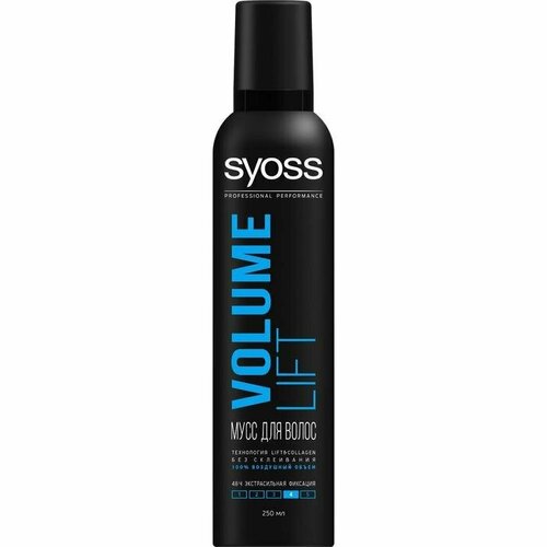 Мусс для укладки Syoss Volume Lift Объём экстрасильная фиксация 250 мл комплект из 2 шт 2671₽