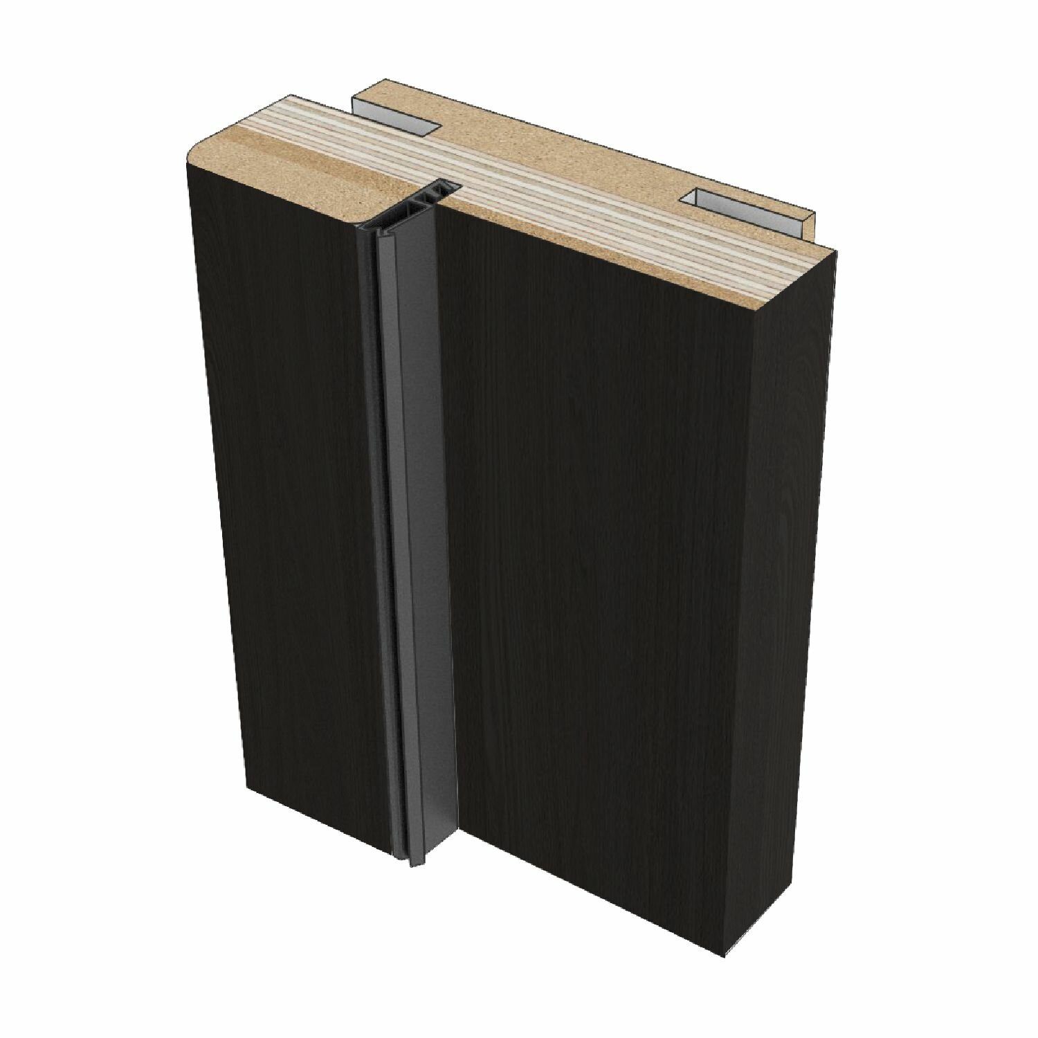 фото Коробка дверная Casaporte в комплекте петли бабочка 35х80 ПВХ мэджик