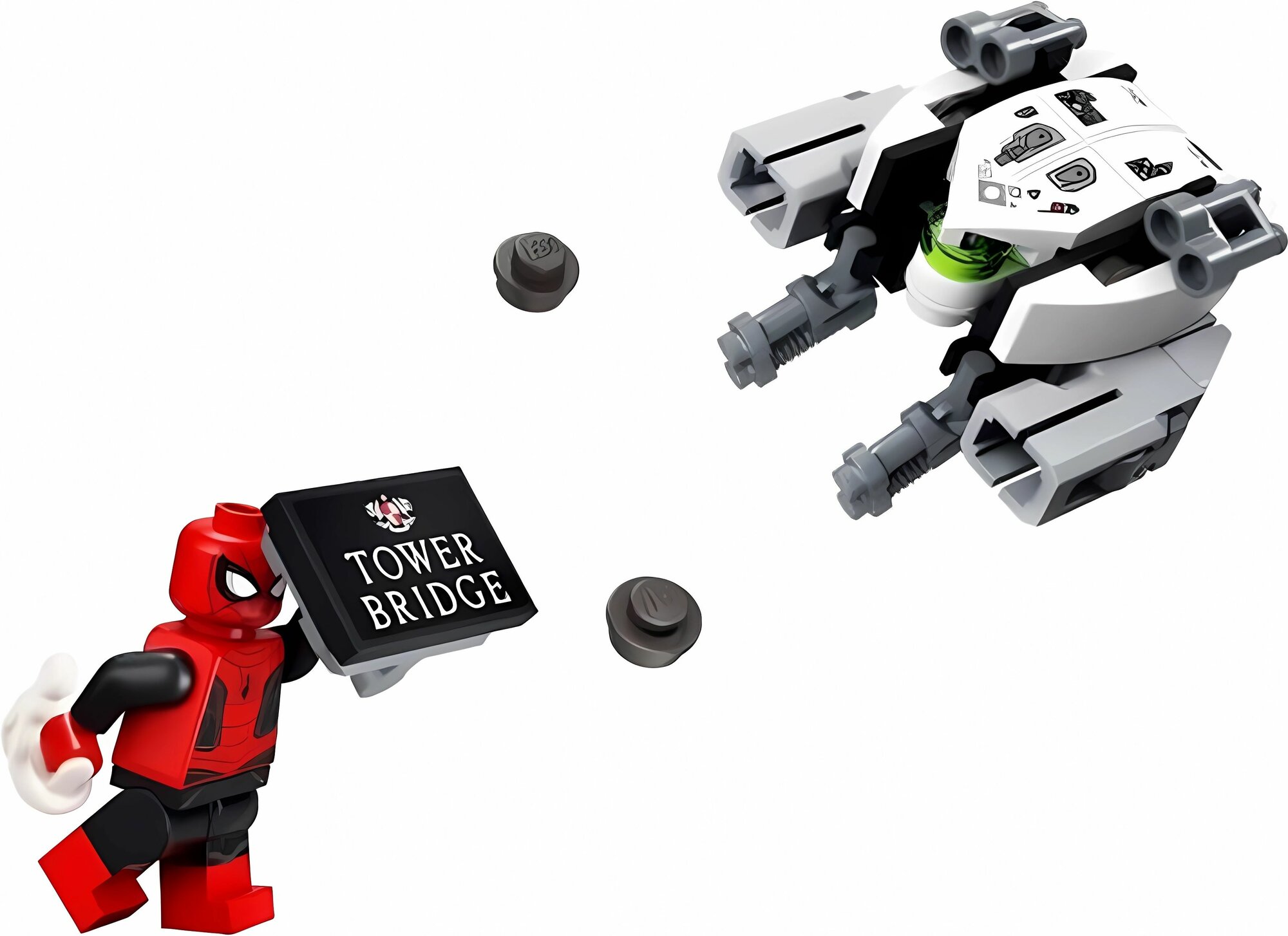 Конструктор LEGO Polybag Marvel Super Heroes Spider-Man Bridge Battle "Человек-паук: Битва на мосту" 45 деталей / 30443 — фото 1