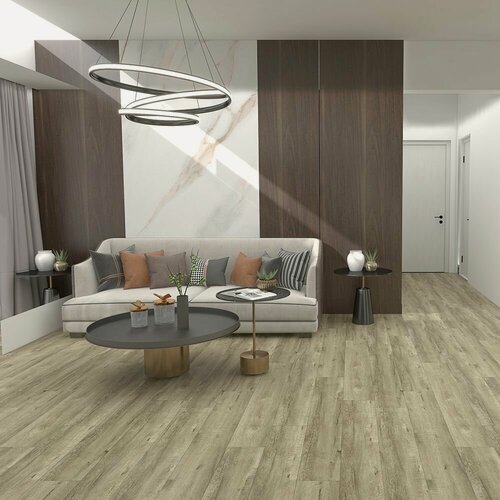 Изображение товара Кварц-виниловый ламинат 5 мм, с подложкой кварцвуд Q-10 Дуб Челси (SPC)