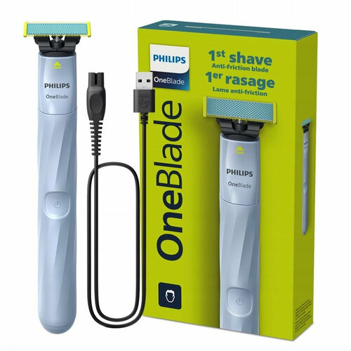 Электробритва Philips Oneblade QP132420 голубой 3990₽