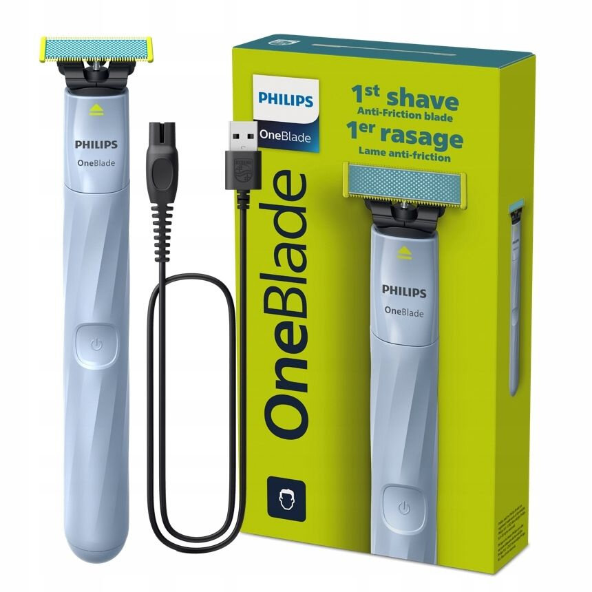 Электробритва Philips Oneblade QP1324/20, голубой
