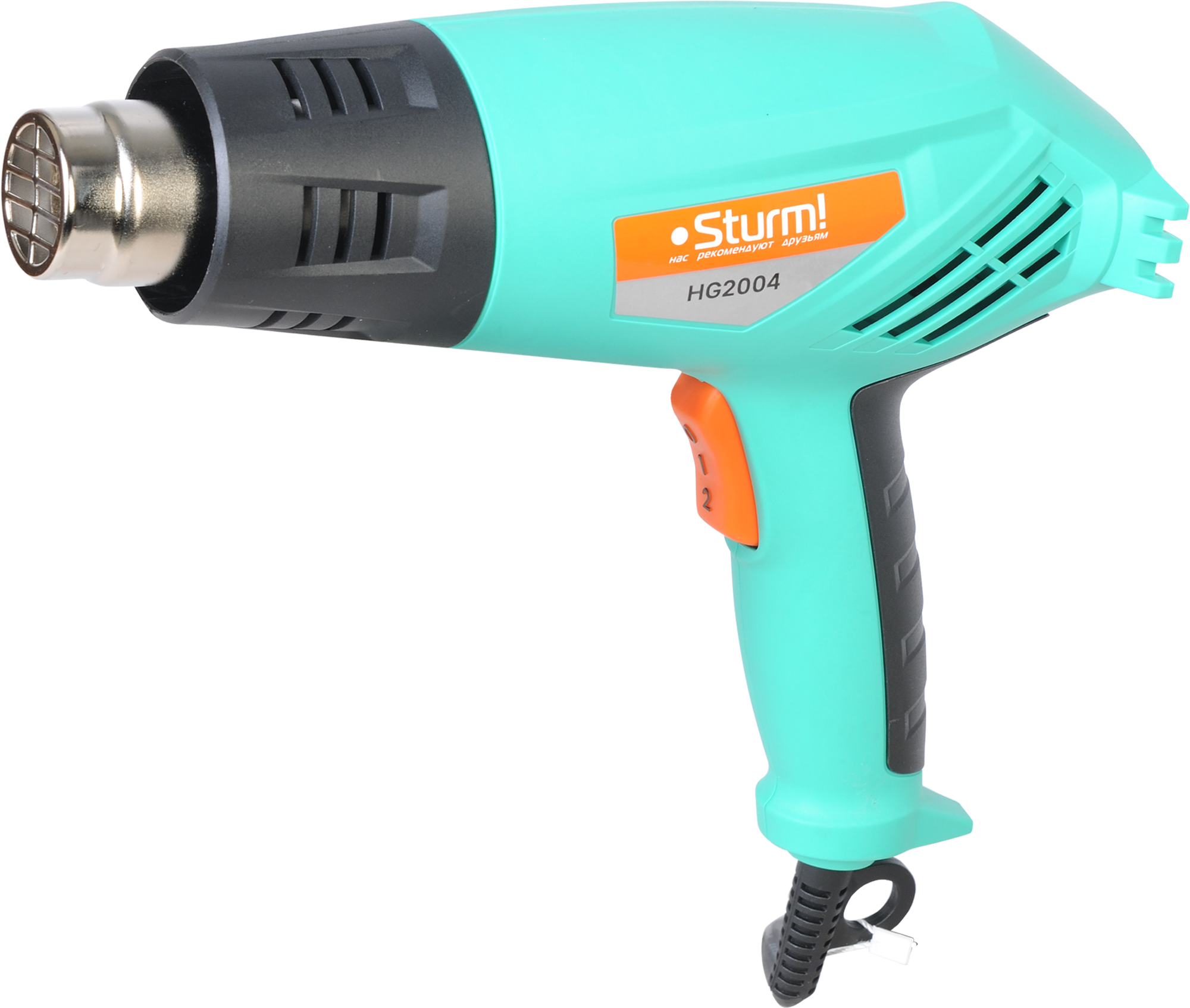 Строительный фен Sturm! HG2004 Case, 2000 Вт черный. — фото 1
