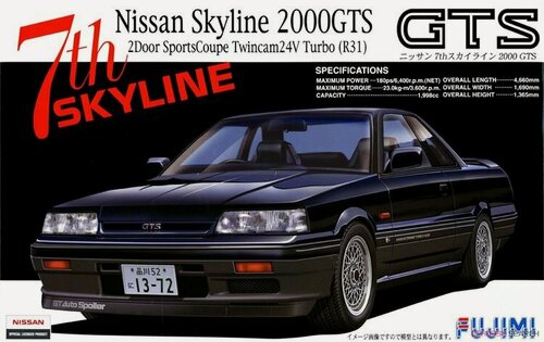 Изображение товара Сборная модель Машинка Fujimi-03859F 1/24 Nissan Skyline2000 GTS R31 car model kit