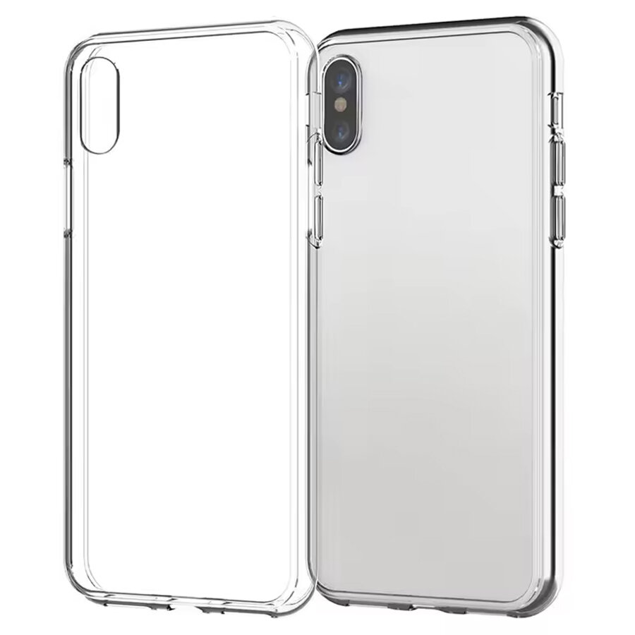 Чехол Clear Case пластиковый для Apple iPhone X/XS, прозрачный — фото 1