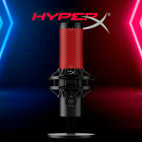 Микрофон HyperX QuadCast 2 для стриминга RGB-подсветкой USB чёрный 18080₽