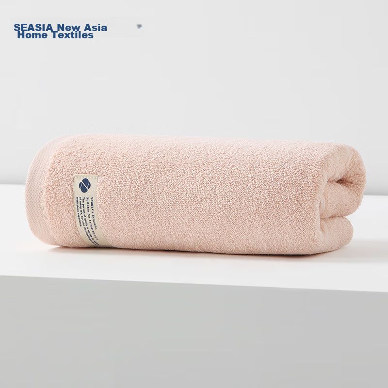 Xin Ya Towel, Pure Cotton, Antibacterial, Large Towel, Adult, Absorbent, Face Towel, Bath Towel, Hair Drying Towel, Hand Towel, 34*72cm, Pink
