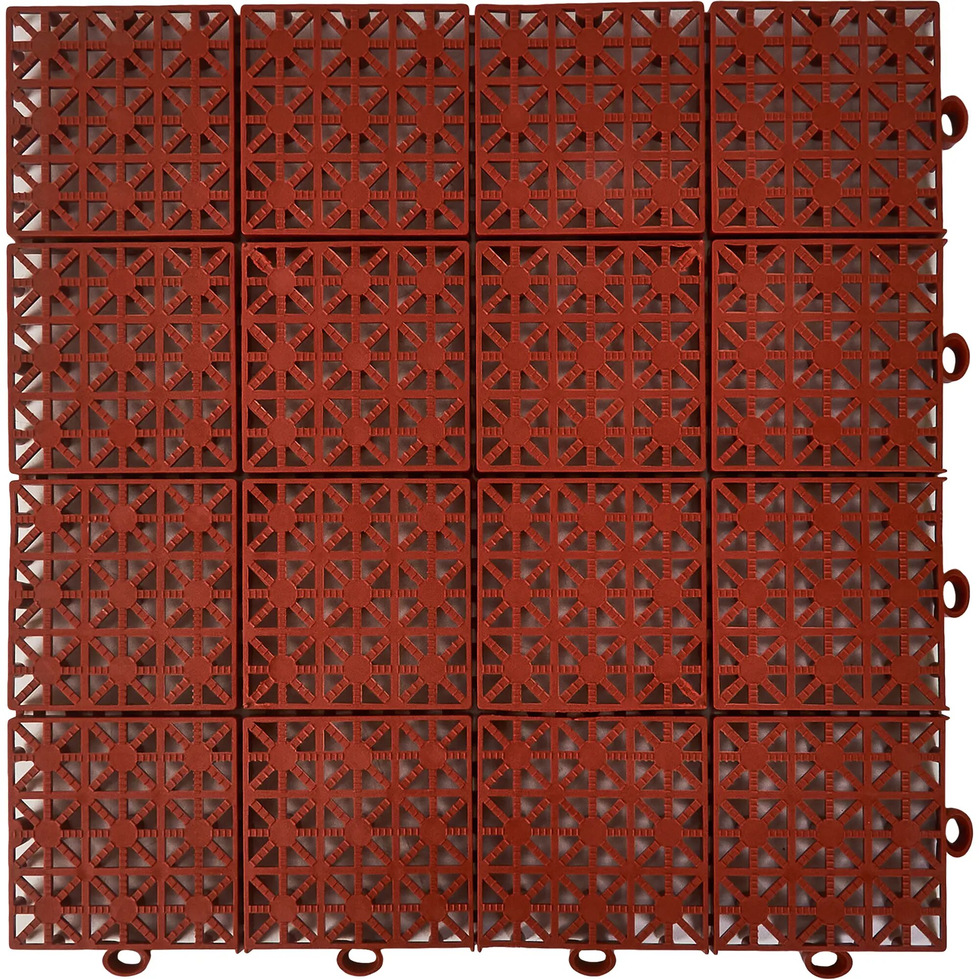 Модульное покрытие Pol Plast 30x30x1.1 см 9 шт 0.81 м² цвет коричневый