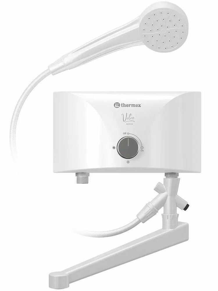 Водонагреватель Thermex Vetro 6500 Combi проточный электрический 6 кВт белый