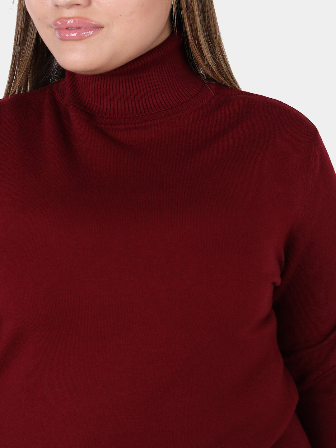 Водолазка , размер One Size, красный — фото 1