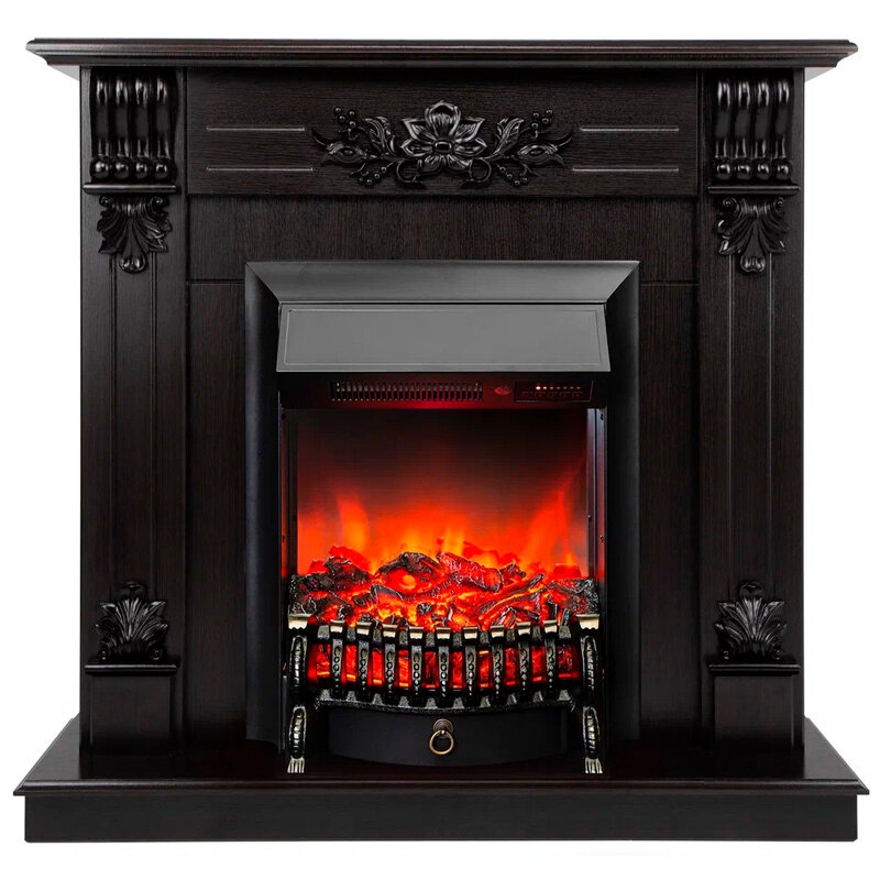 Электрокамин RealFlame Ottawa с очагом Fobos Lux Black RC Венге премиум