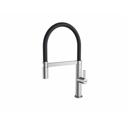 Смеситель Kuchenstern TURM-E 405SS40 Нержавеющая сталь SS, гибкий излив