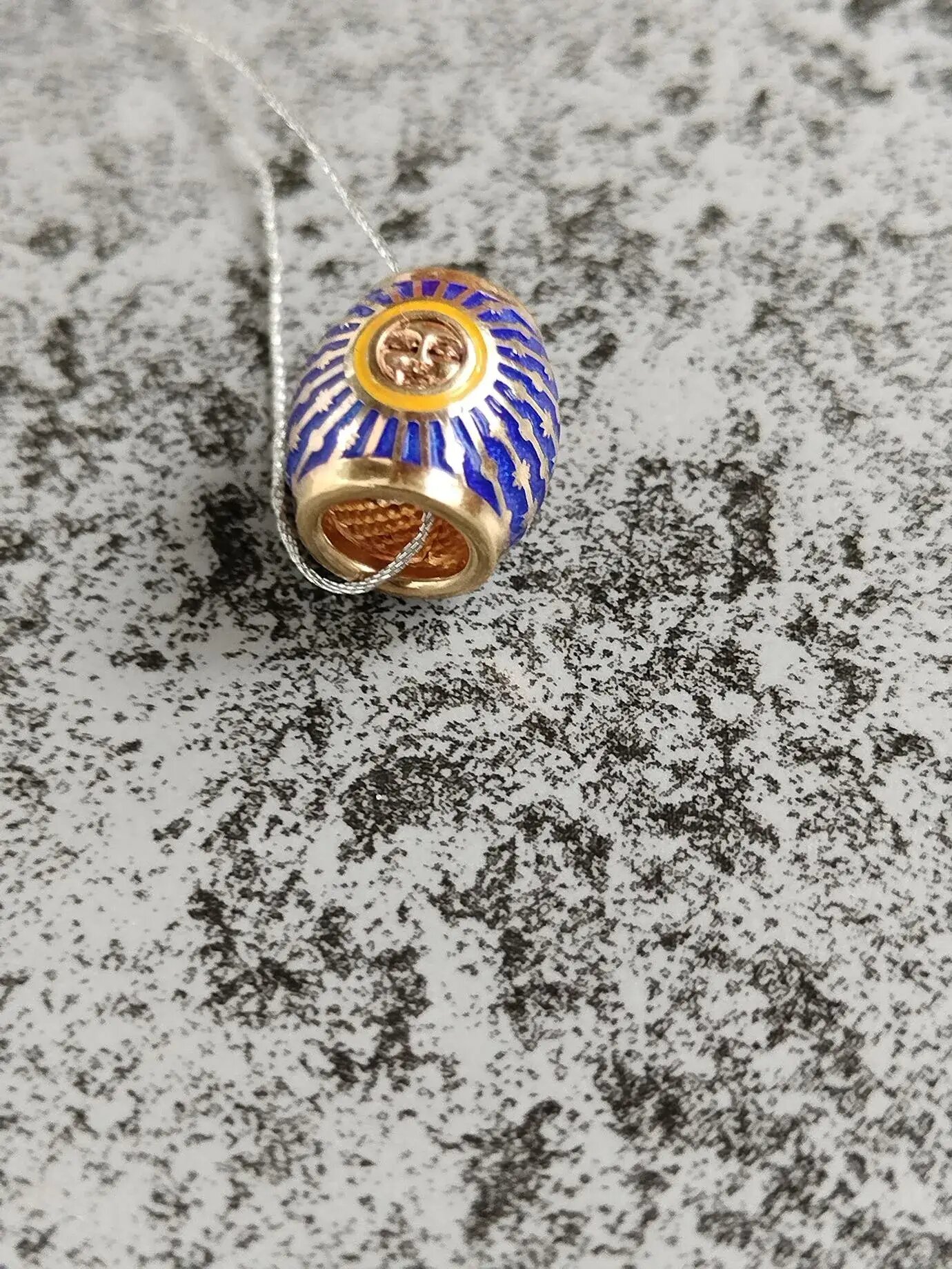 Шарм Акимов  серебро  925 проба  золочение  эмаль  размер 1 1 см 