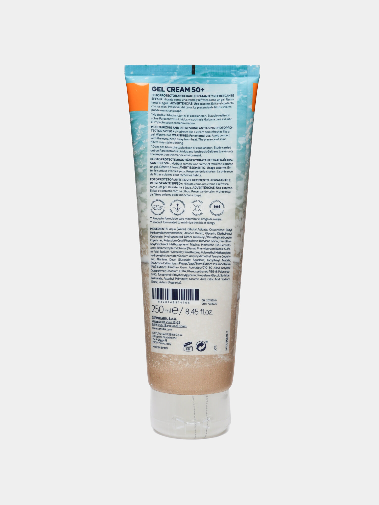 Солнцезащитный крем с антивозрастным эффектом SENSILIS GEL CREAM SPF 50+ — фото 1