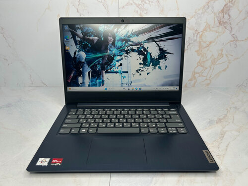 Изображение товара Ноутбук Lenovo IdeaPad 3-14ADA05 (81W000KQRU) 14"/AMD Athlon Silver 3050U /RAM 4GB/SSD 256GB/Radeon Graphics/1920x1080/TN/Windows 11/Подсветка кл-ры: Нет/Синий. Состояние: B1