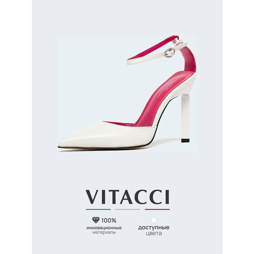 фото Туфли vitacci, размер 40, белый,