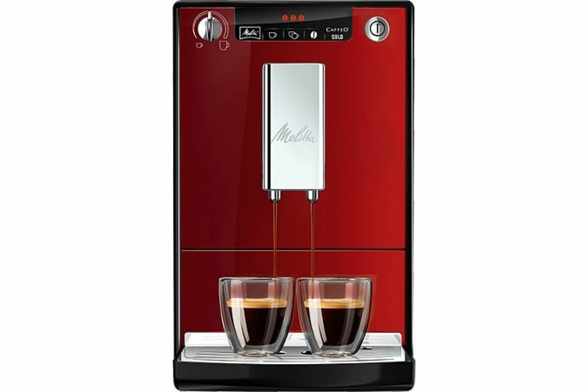 Кофемашина Melitta Caffeo Solo 950-204, красный — фото 1