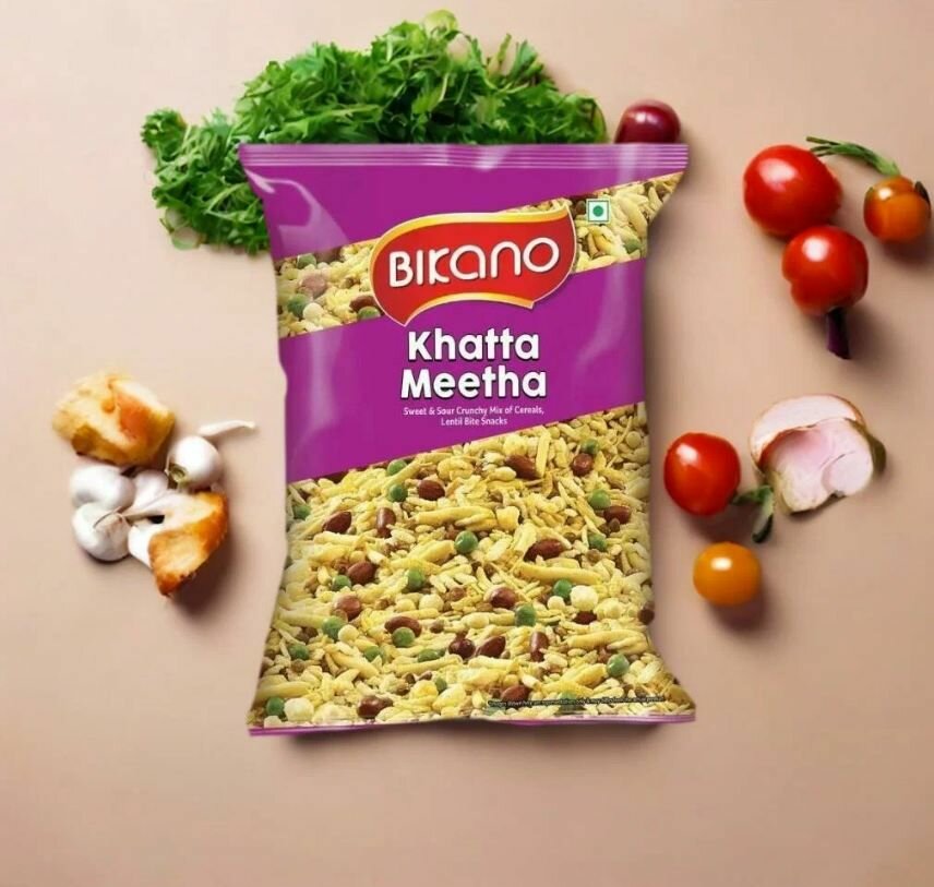 Закуска Снэк Кисло-сладкая смесь KHATTA MEETHA Bikano пл/п , 200 гр, индийская, восточная