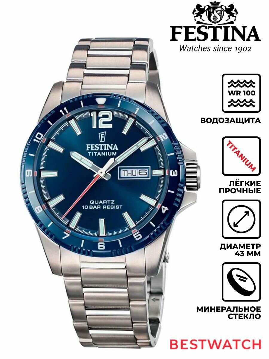 Наручные часы FESTINA, синий