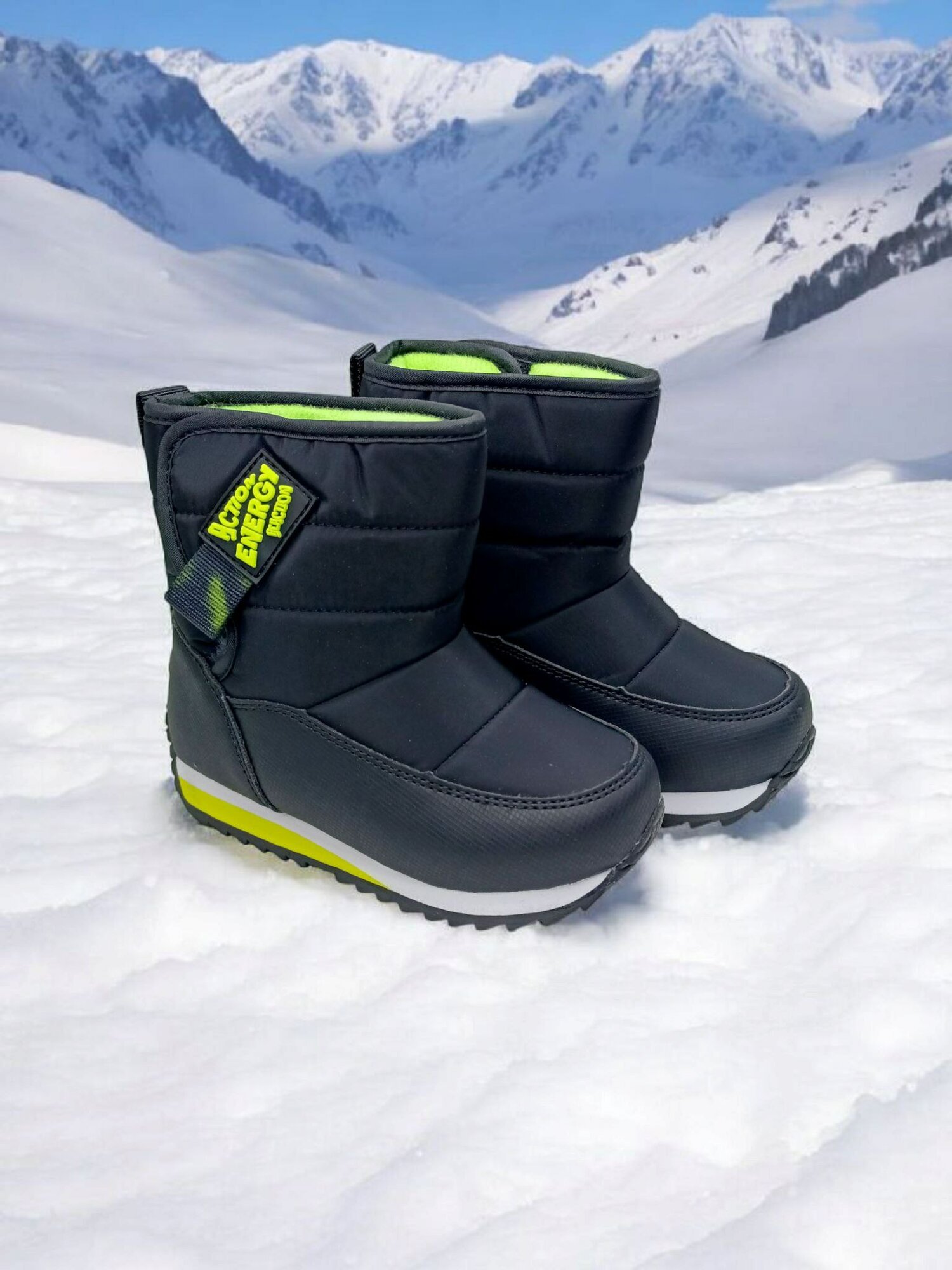 Дутики , размер 24, черный.. — фото 1