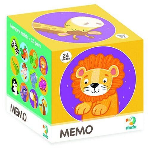 Настольная игра Dodo Мемо Дикие животные мемо дикие животные 2