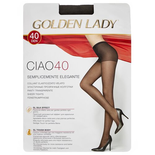фото Колготки golden lady ciao, 40 den, с шортиками, размер 4, серый