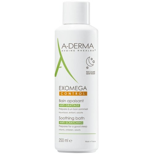 A-Derma EXOMEGA CONTROL Смягчающее средство для принятия ванны для сухой кожи, 250 мл