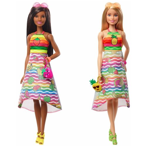 игровой набор mattel minecraft gtt53 Кукла Barbie Крайола Радужный фруктовый сюрприз, 29 см, GBK17 в ассортименте