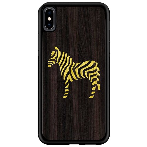 фото Чехол timber&cases для apple iphone x/xs, tpu, wild collection - зебра (эвкалипт - желтый кото) timber & cases