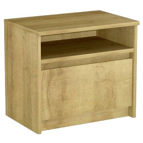 Тумбочка Шервуд Ш1а, Цвет корпуса: дуб ривьера, Цвет фасада: дуб ривьера