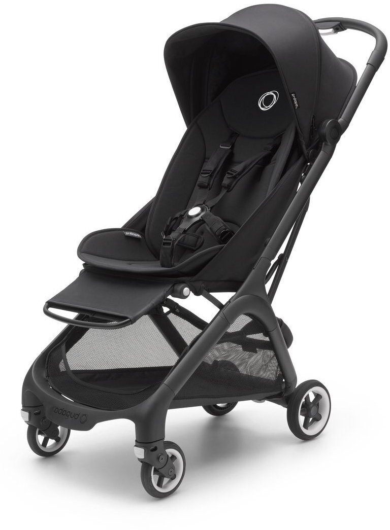 Коляска прогулочная Bugaboo Butterfly Midnight Black + бампер