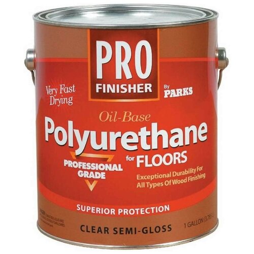 RUST-OLEUM PRO Finisher Oil Base Polyurethane 130523 Профессиональный полиуретановый лак для пола полуматовый 3,78л,