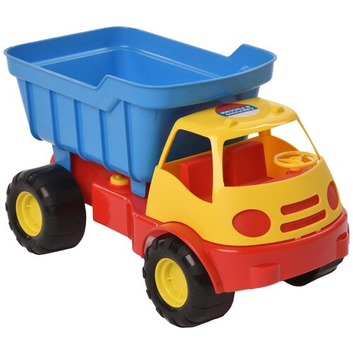 трактор с прицепом zebratoys active оранжевый Машинка ZEBRATOYS Active (15-5248), 31 см, желтый/синий/красный