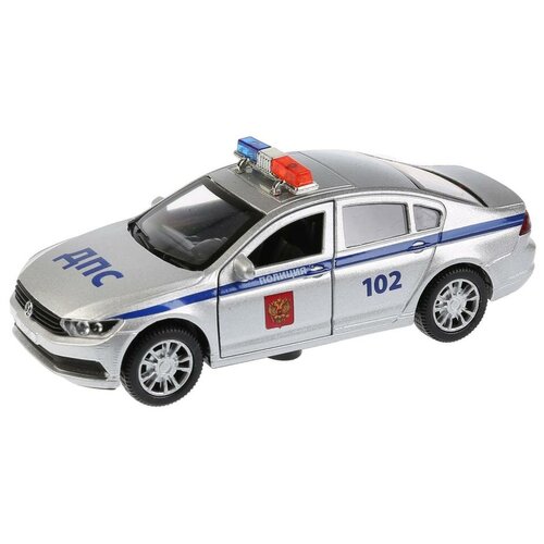 Модель машины Технопарк Volkswagen Passat Полиция, инерционная, свет, звук PASSAT-P-SL