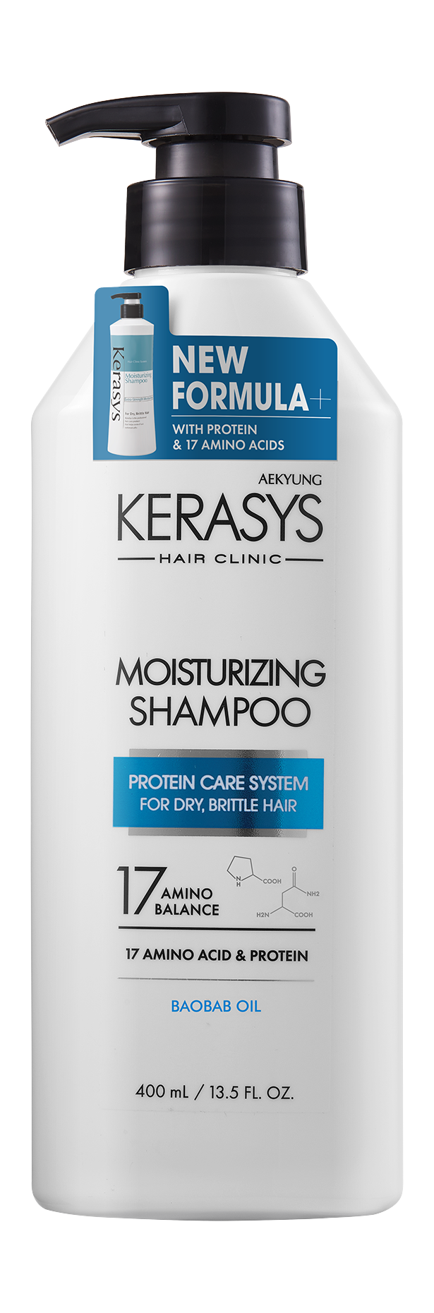 KERASYS Шампунь для волос Shampoo Moisturizing увлажняющий, 400мл