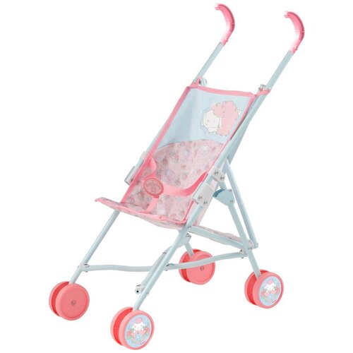 Прогулочная коляска Zapf Creation Baby Annabell трость (1423520) розовый/голубой