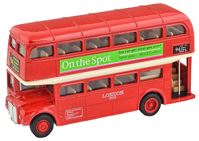 Машинка Welly London Bus (99930) 1:64 11 см