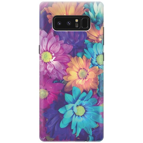 фото Cиликоновый чехол на samsung galaxy note 8 / самсунг ноут 8 с принтом "много цветов" gosso