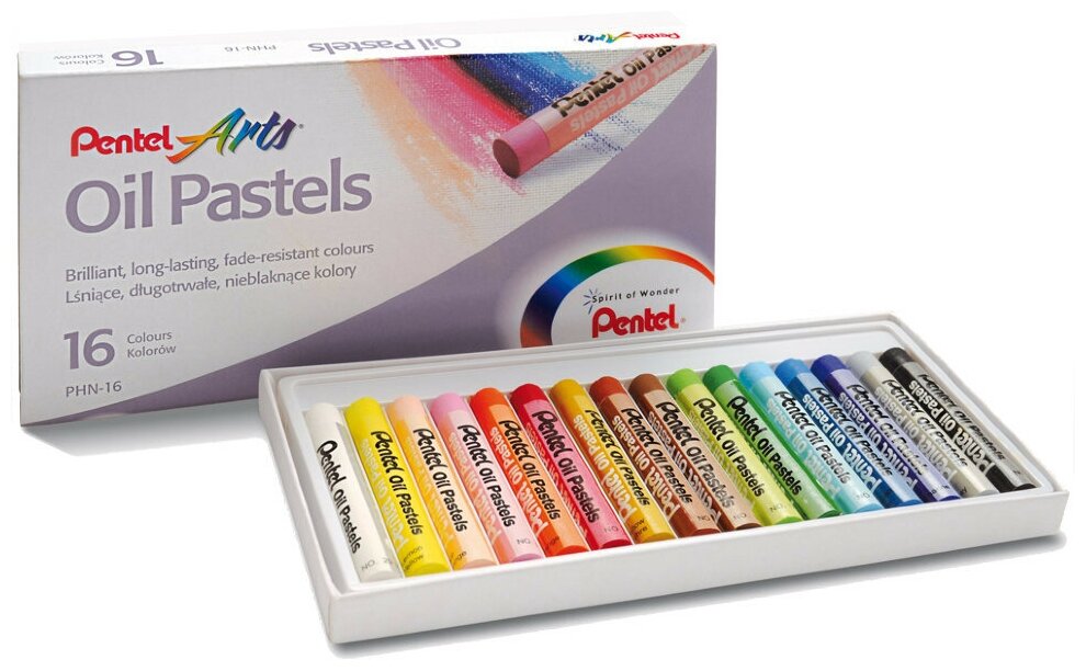 Pentel Пастель масляная Arts 16 цветов (PHN4-16) разноцветный