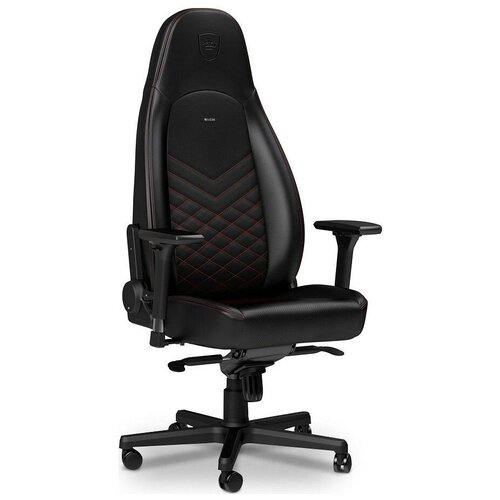 фото Компьютерное кресло noblechairs icon игровое, обивка: искусственная кожа, цвет: black/red